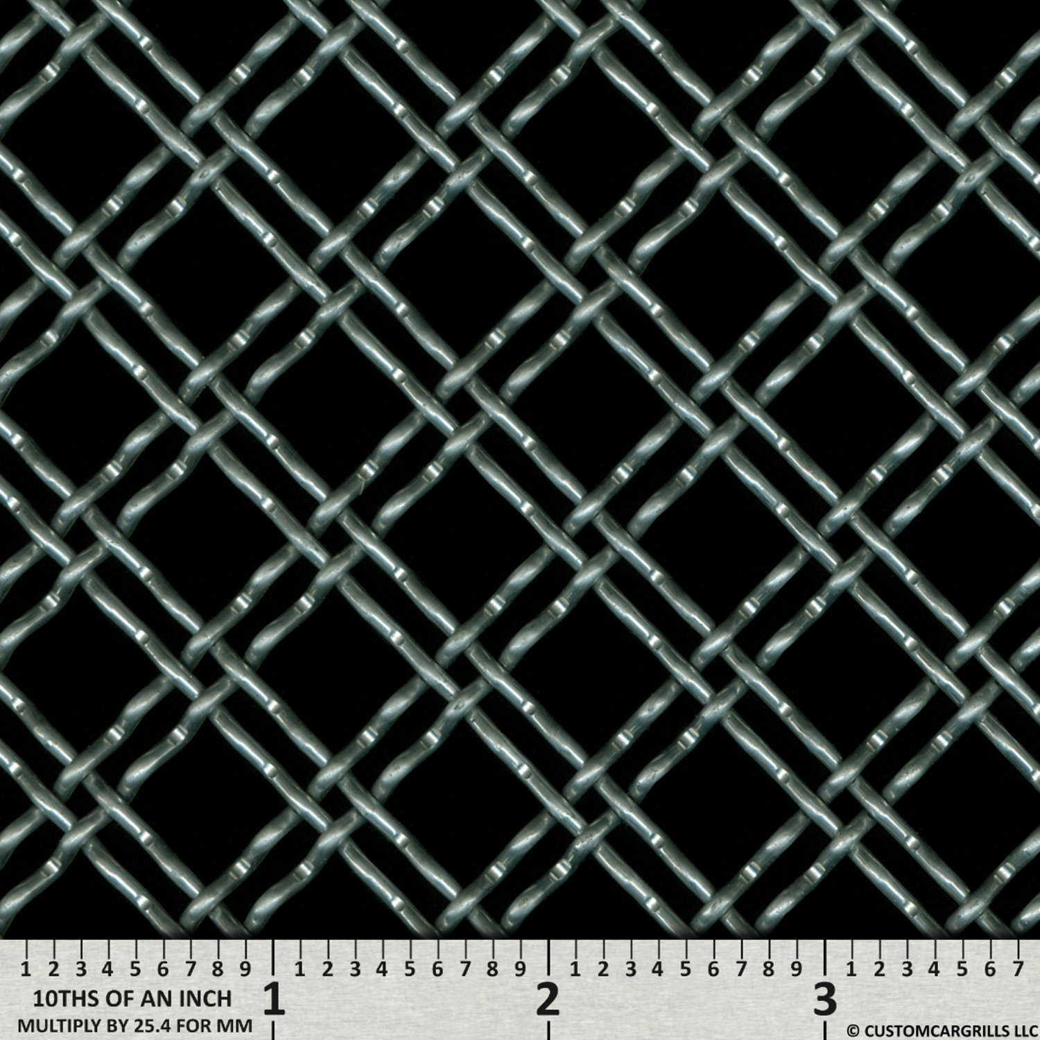 12in. x 48in. Aluminum Double Woven Wire Grill Mesh Sheets - Silver